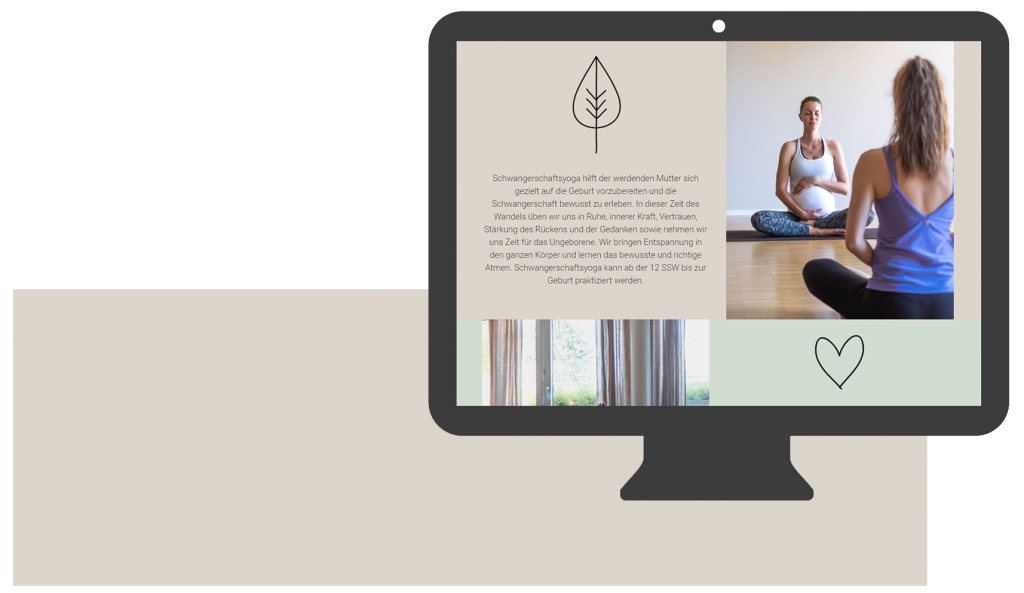 webdesign yoga kurs